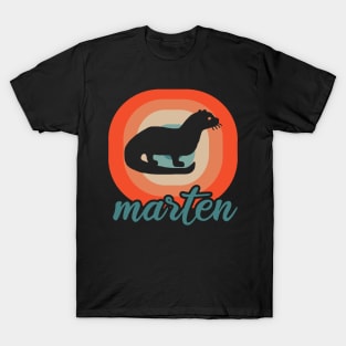 Retro Marten Desgn Children Team Animal Friends T-Shirt